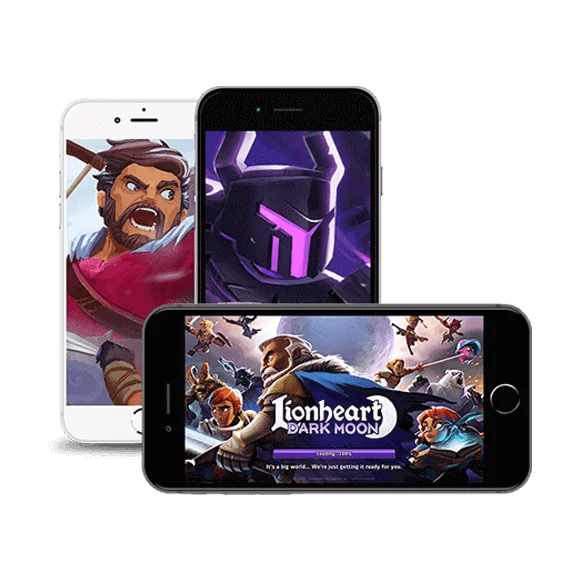 Lionheart Dark Moon RPG Mobile App featured in Appingine's Portfolio.