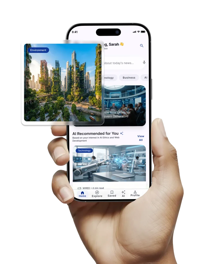 HeadlineHub - AI-Powered News & Media Mobile App preview